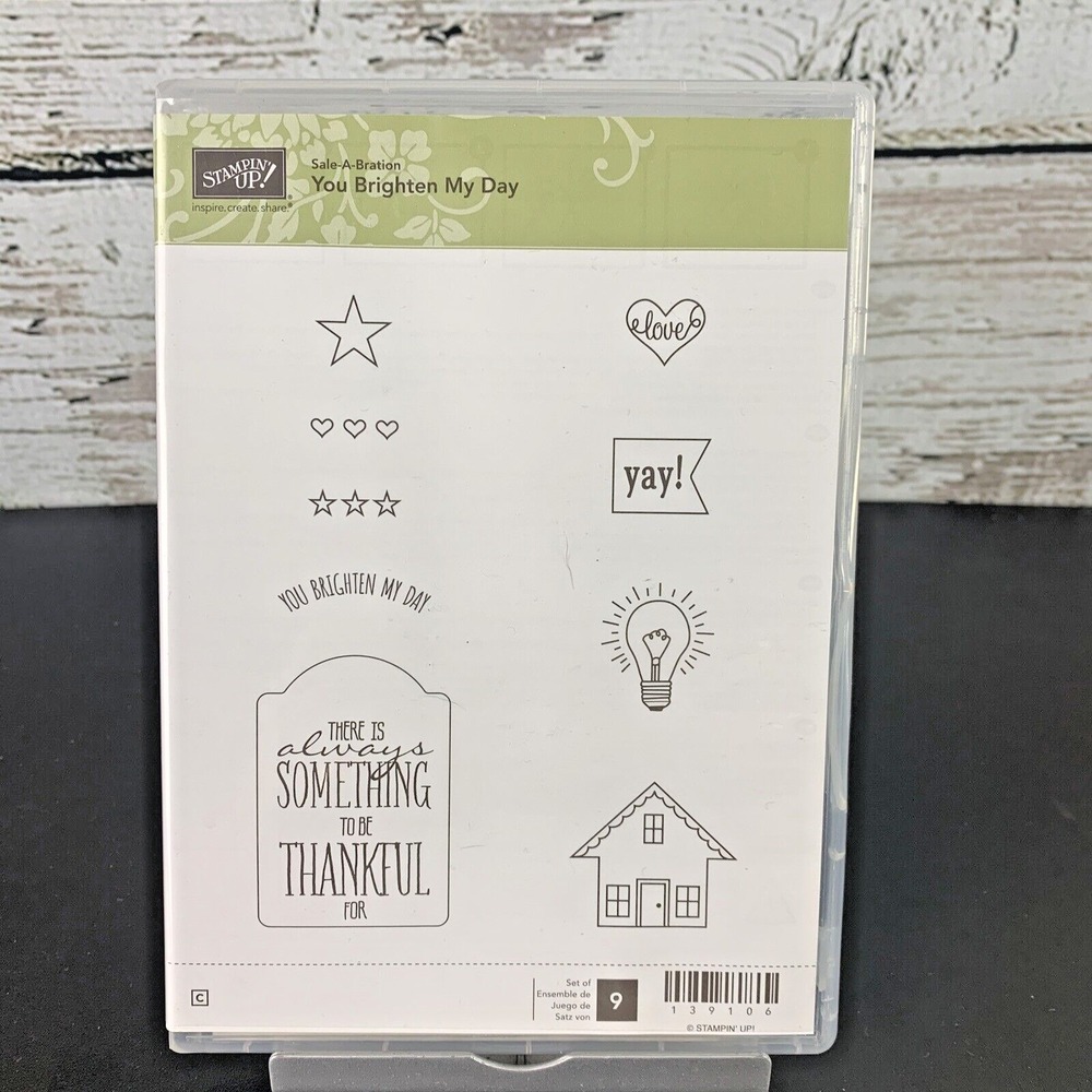 Stampin' Up! You Brighten My Day Stamp Set Rubber Stamps Crafting Card Making